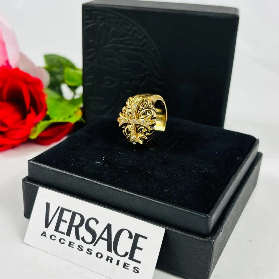 ヴェルサーチ　希少　ヴィンテージリング　ゴールド 楽天市場】ヴェルサーチ リング 指輪 VERSACE メンズ グリーク