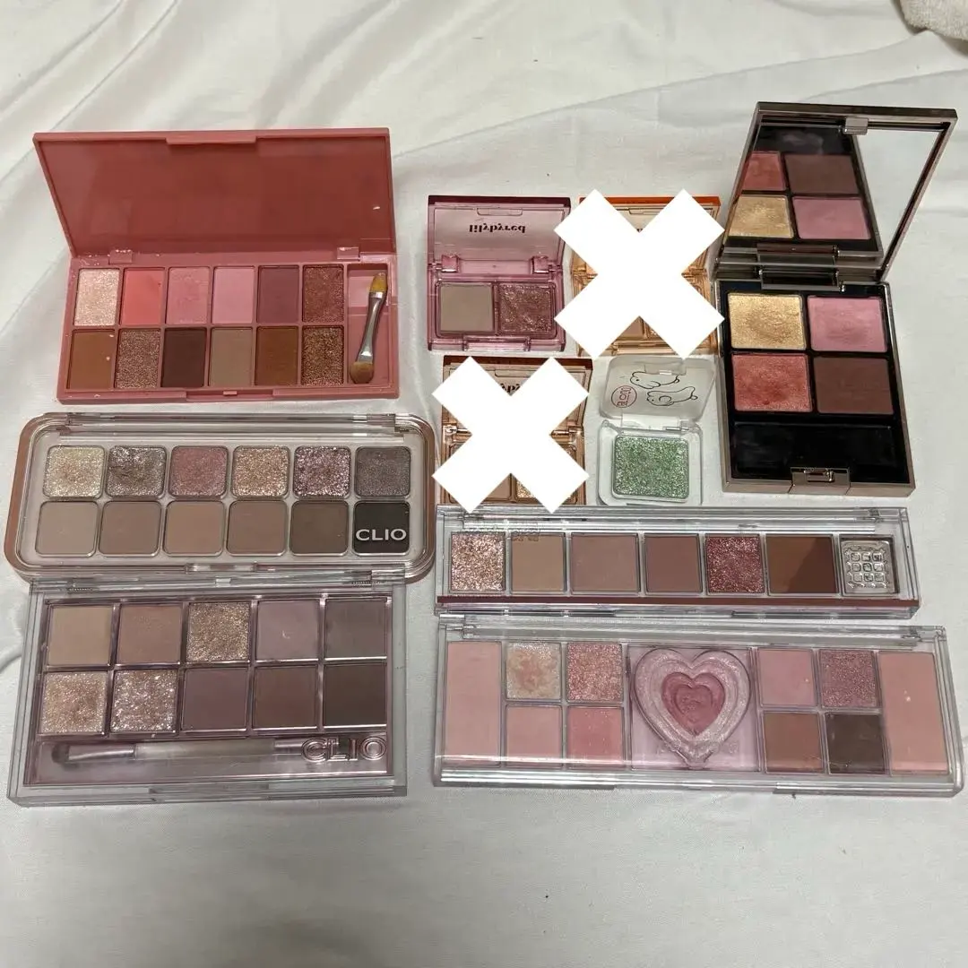 Thumbnail of Eyeshadow palette cosmetics bundle sale: CLIO, TIRTIR, foundation