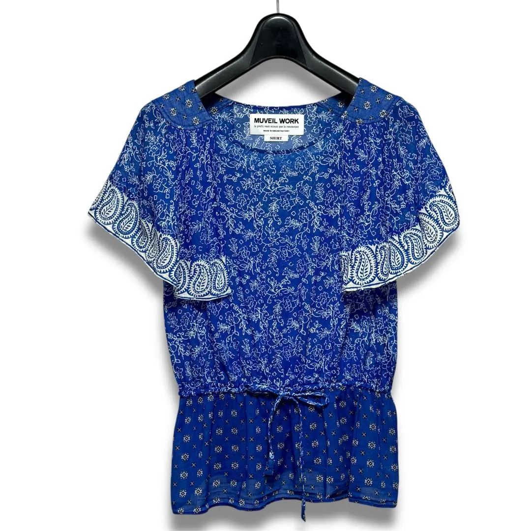 MUVEIL WORK - ミュベールワーク 総レースラインブラウス YAMAROKU New Arrival