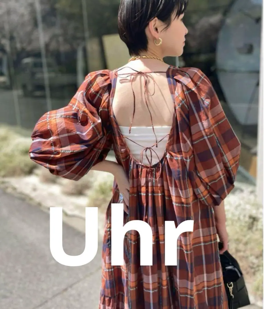 完売品Uhrウーアbaredress ワンピースエクリュ38 デニム