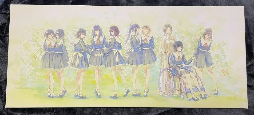 Innocent Grey Flowers ジークレ 版画「赤いマフラー」
