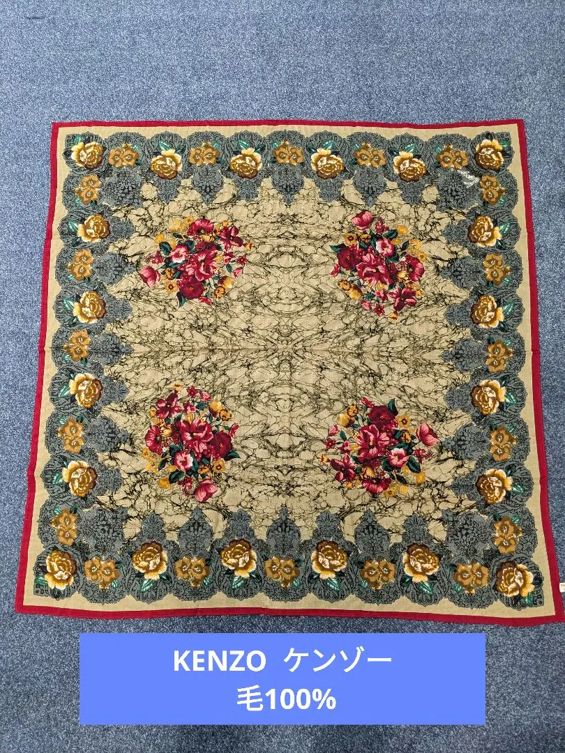 お洒落好きさんにKENZO♢’80 レトロ♡ヴィンテージレアく♩woolストール 2025年最新】Kenzo 素材：ウール ストール・ショールの人気