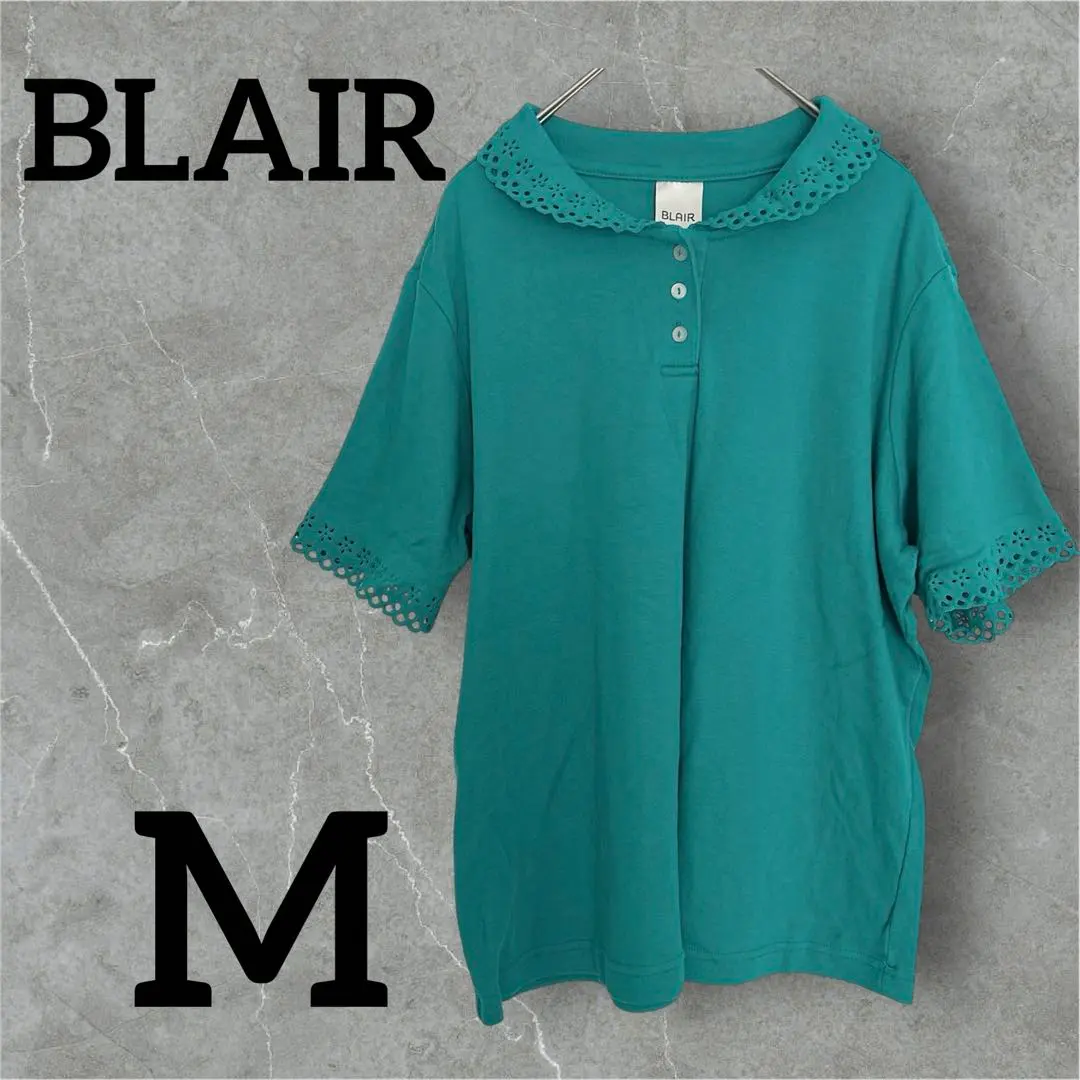 Thumbnail of One of a kind! ❣️ BLAIR Teal Green Short Sleeve Shirt M