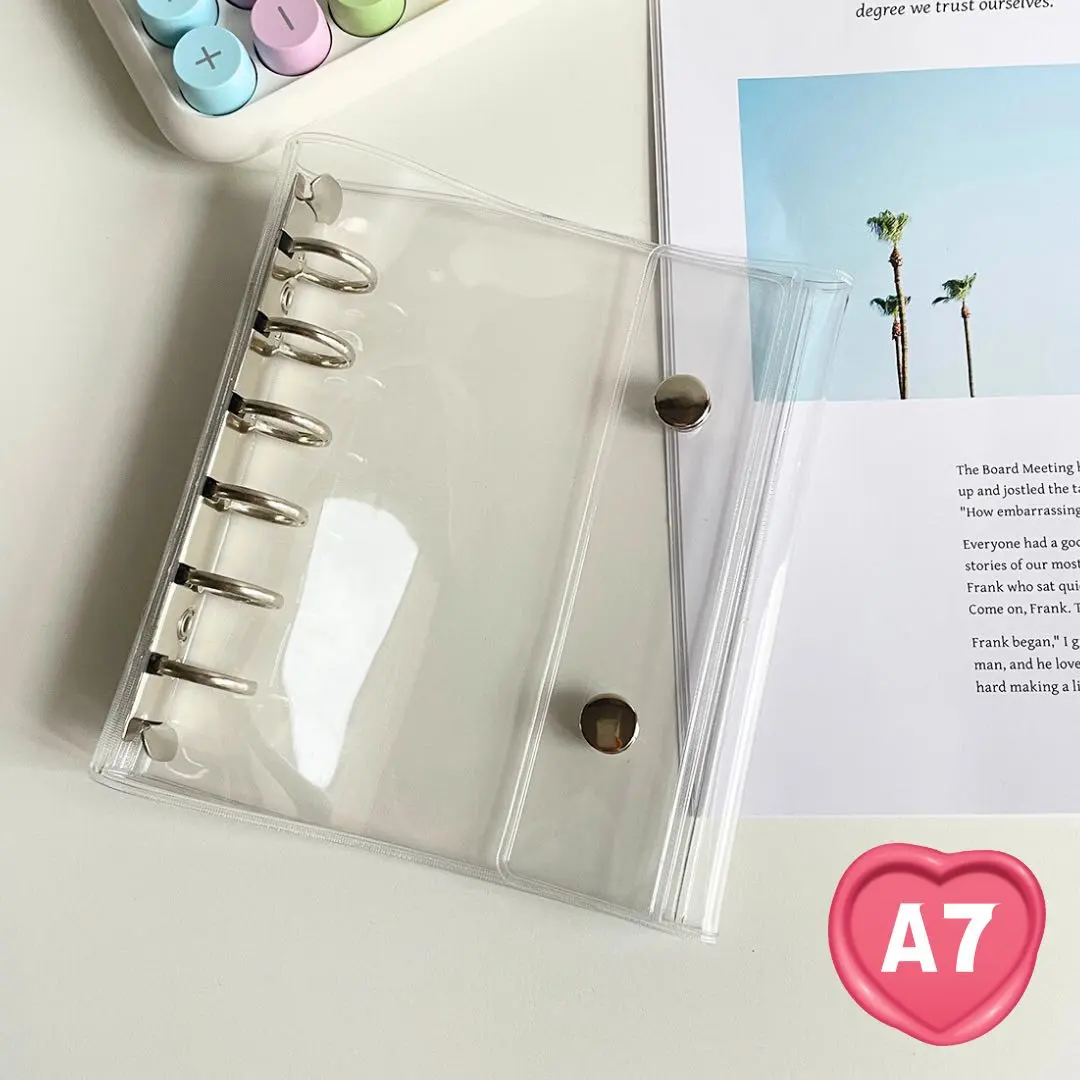 Thumbnail of Sticker book, planner, album, binder, double button, storage, silver