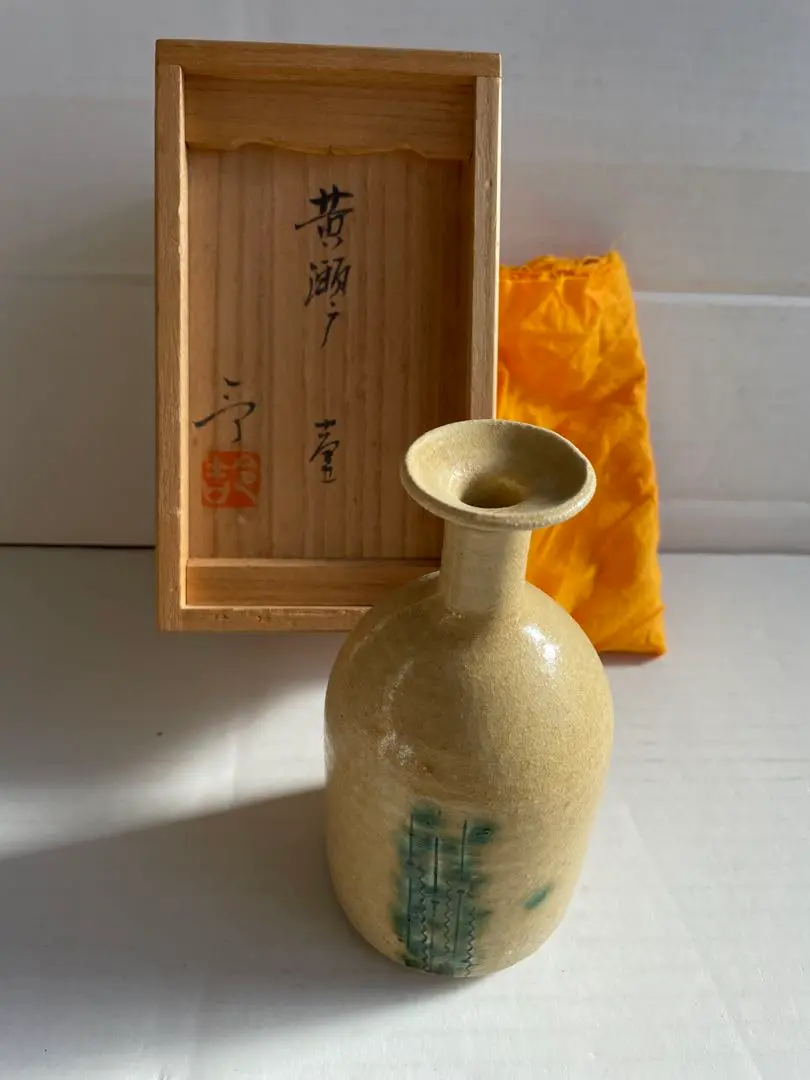 [値下]加藤令吉(背戸窯) 紫香彩花入 共箱・栞付 値下]加藤令吉(背戸窯) 紫香彩花入 共箱・栞付