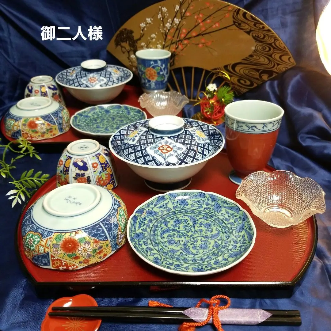 古伊万里　染付　壺　網目文 古伊万里 染付 蛸唐草 壺 - 生活骨董と古布のアンティーク