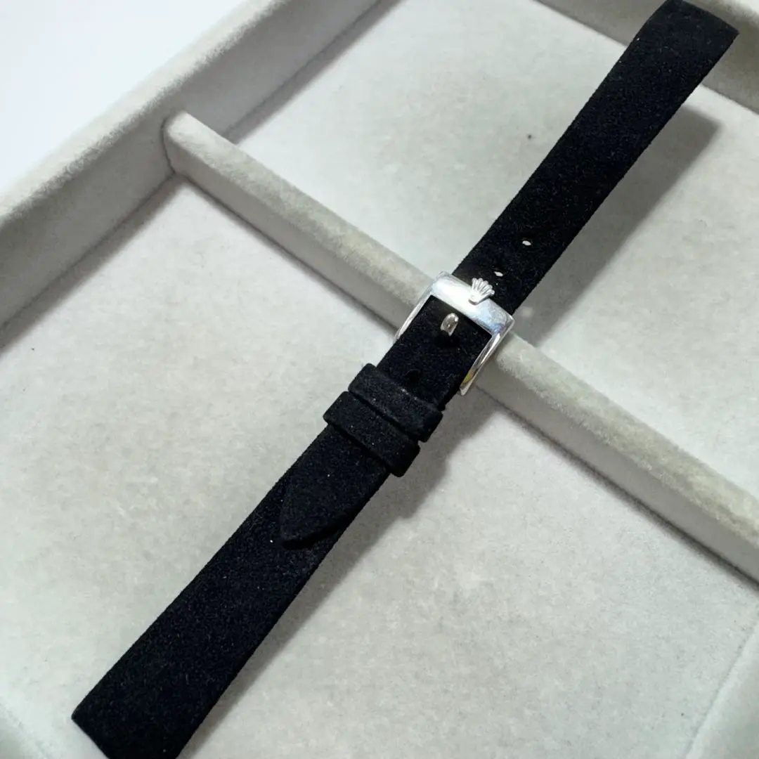 ロレックス　レディース　リザード　替ベルト　ブラック　新品未使用 ロレックス 対応】ROLEX 革ベルト 腕時計 革バンド 時計 替え