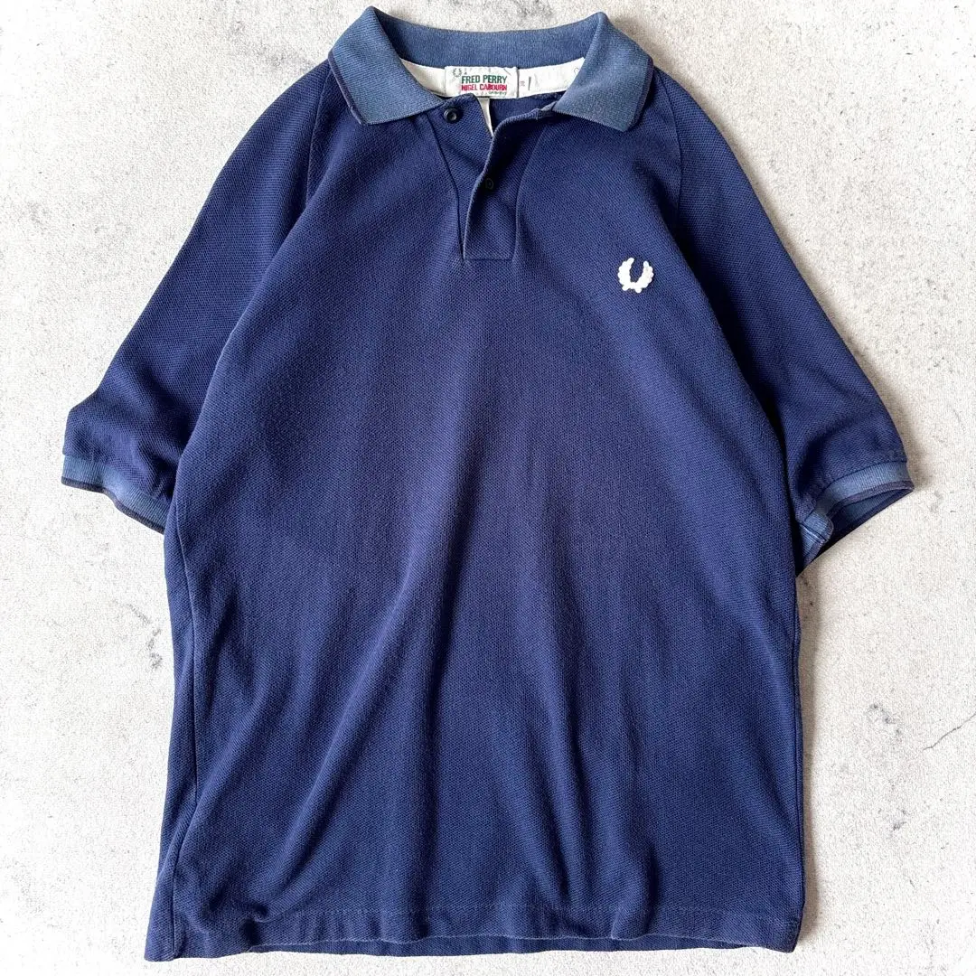 美品 nigel cabourn ナイジェルケーボン　WW1半袖ポロシャツ　52 NIGEL CABOURN ナイジェルケーボン ポロシャツ NEW RIBBON POLO