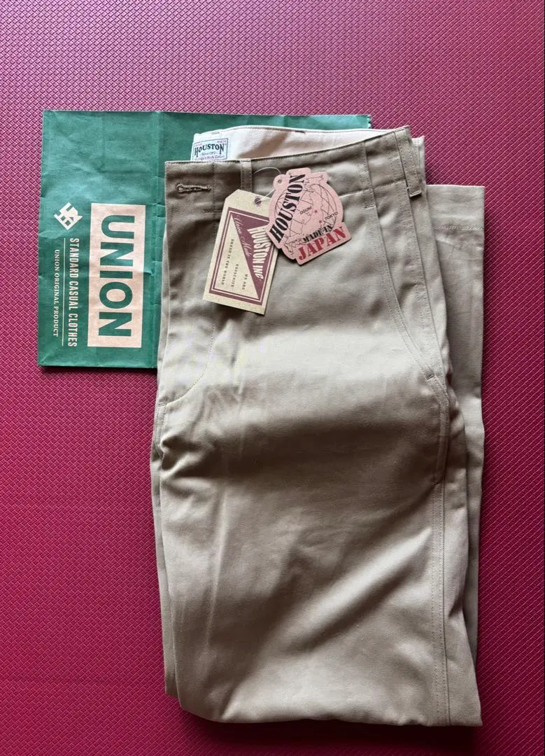 HOUSTON ベージュ ミリタリーチノパンツ　ワイドタイプ　サイズ34 ユニオン公式通販 / UNION ONLINE SHOP