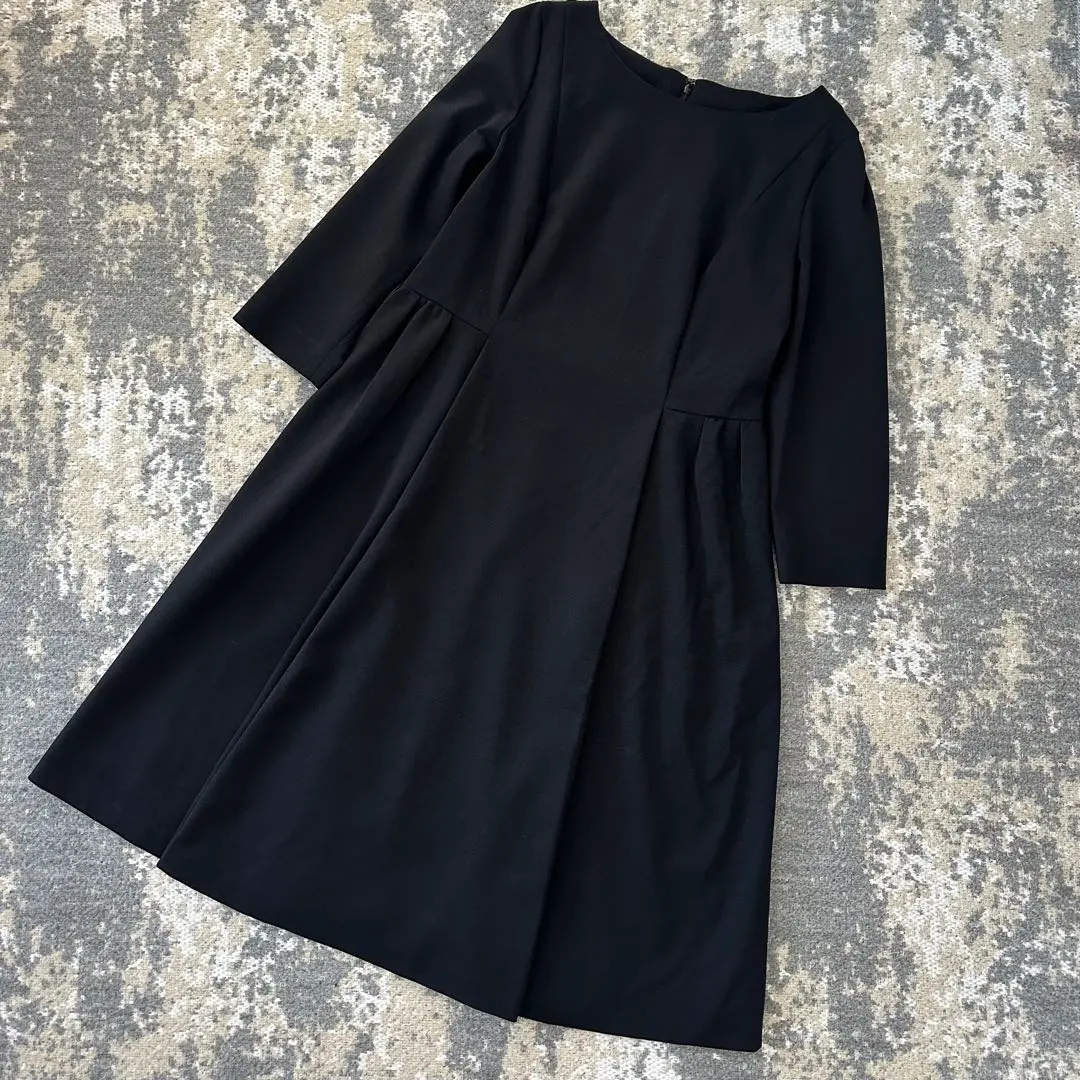 Thumbnail of UNTITLED Wool Flare Dress Black Plus Size