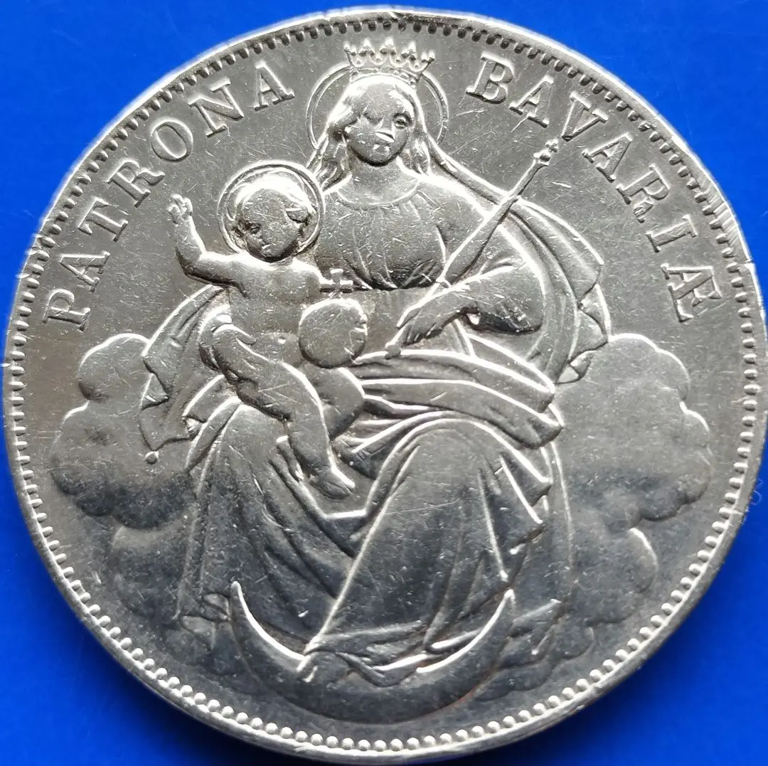 NGC MS鑑定品】バイエルン関税同盟記念ターラー銀貨 1833年 MS61