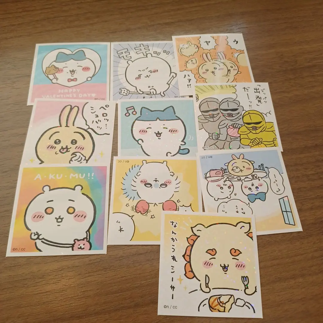 Thumbnail of Set of 10 cute character stickers
