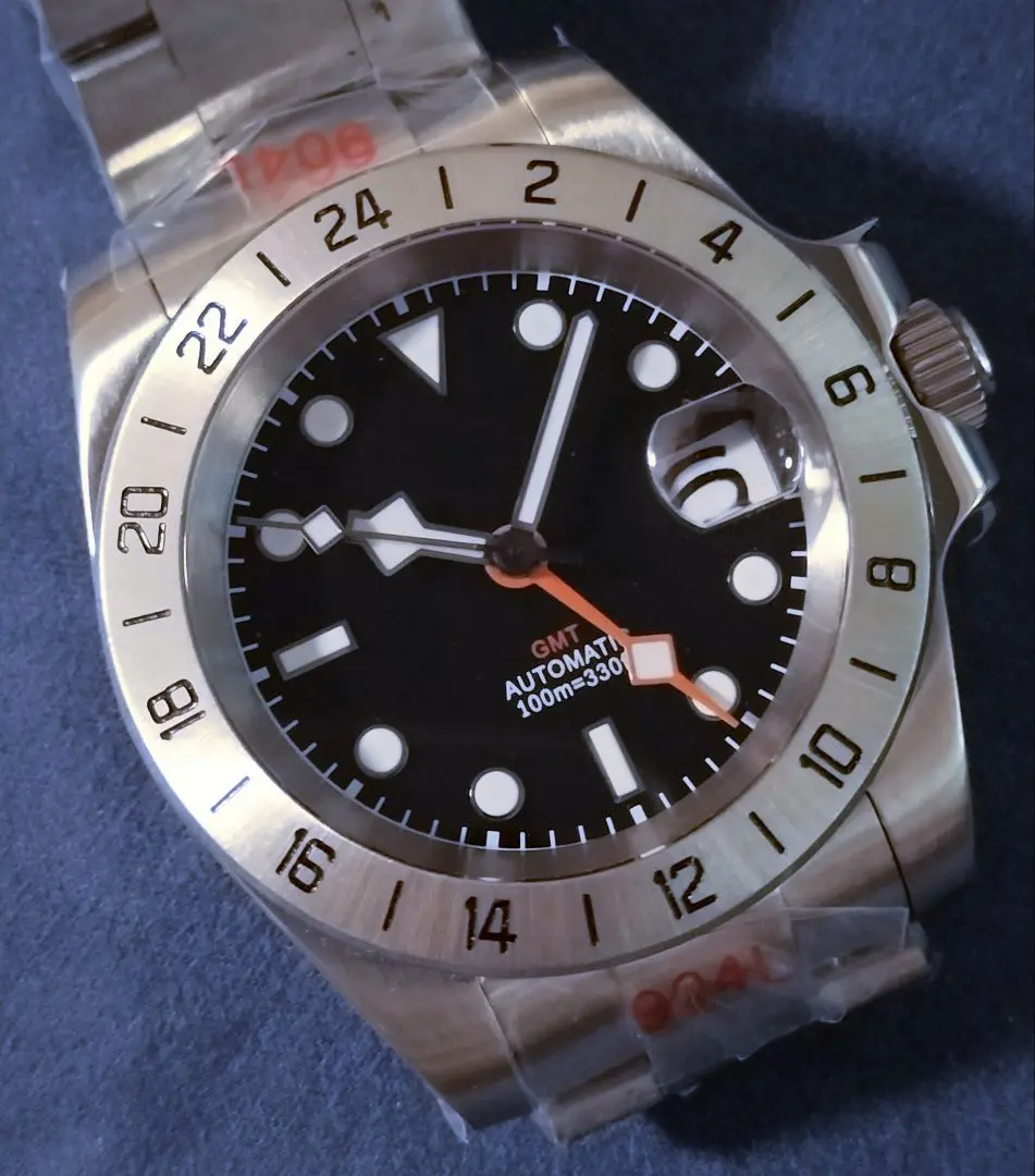 Tandorio 自動巻き時計 39mm 黒文字盤 NH35 新品 Seab65e712cd34dfabcb86e3040af8