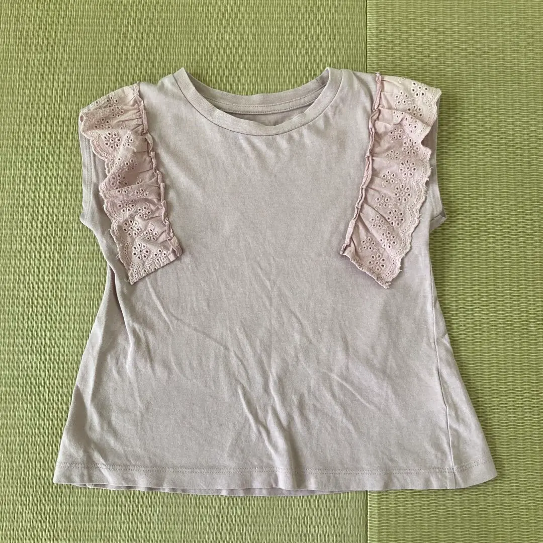 Thumbnail of Light purple T-shirt with frills, Nishimatsuya, Elfindoll, 100, top