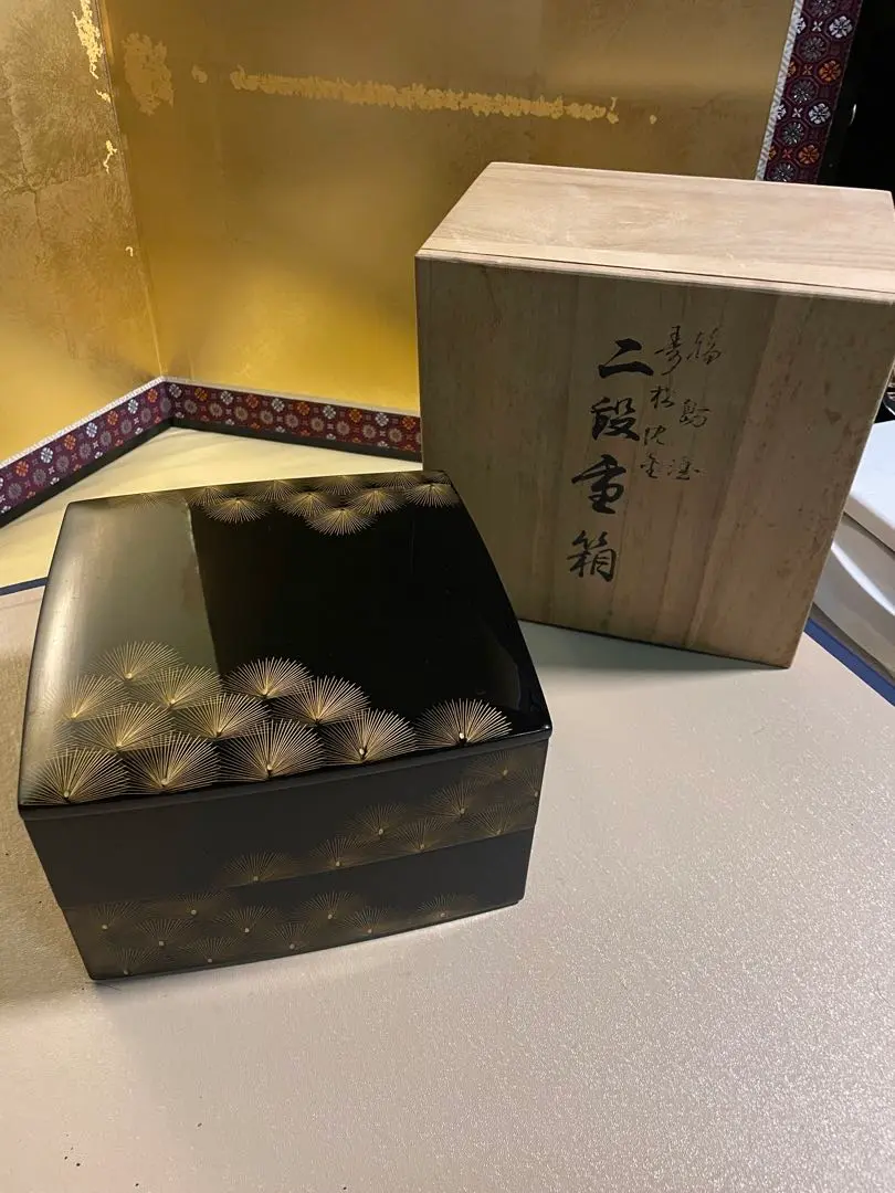 輪島塗　東恒博作　寿松沈金茶托　五客　美品　共箱　茶道　懐石膳　送料込 輪島塗東恒博作寿松沈金茶托五客美品共箱茶道懐石膳送料込