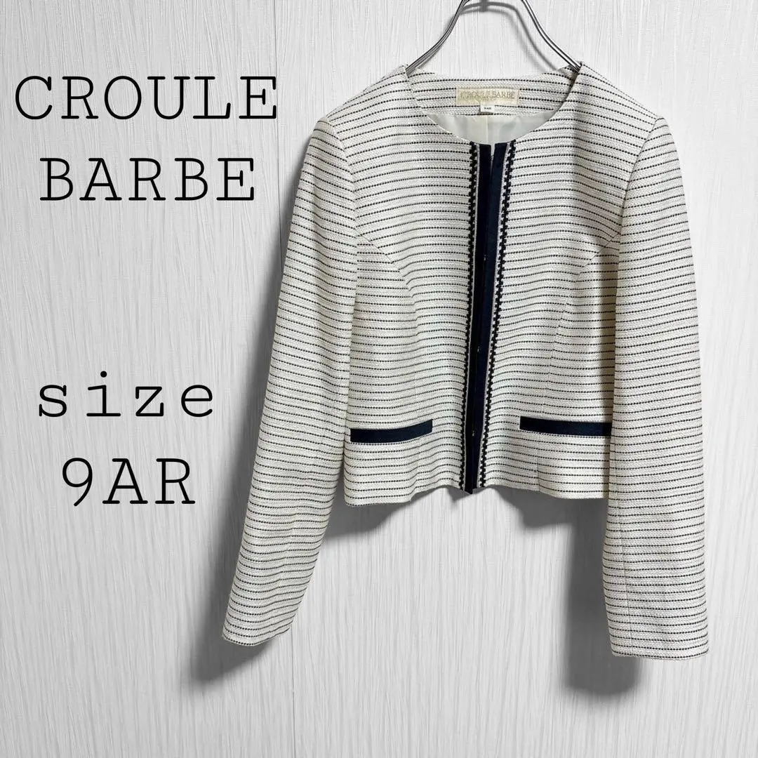 Thumbnail of CROULE BARBE 【9AR】 Collarless Jacket, White, Stylish