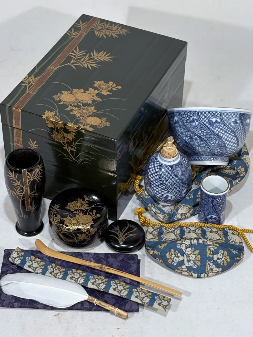 茶道具　栄春造　溜塗　老松蒔絵　茶器　龍村美術織物謹製仕覆付　共箱　V　7529 2025年最新】仕覆 龍村美術織物の人気アイテム - メルカリ