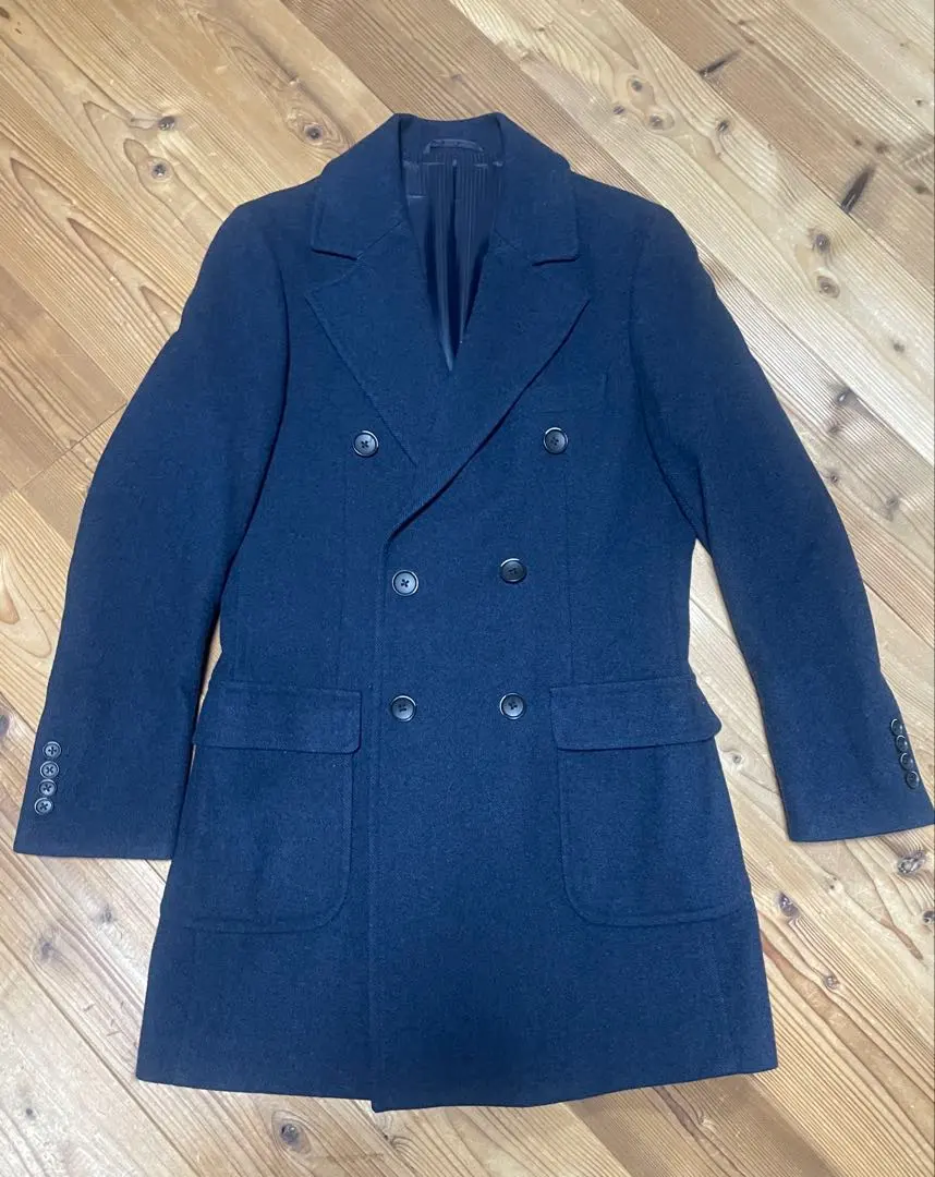 Thumbnail of Navy double-breasted coat