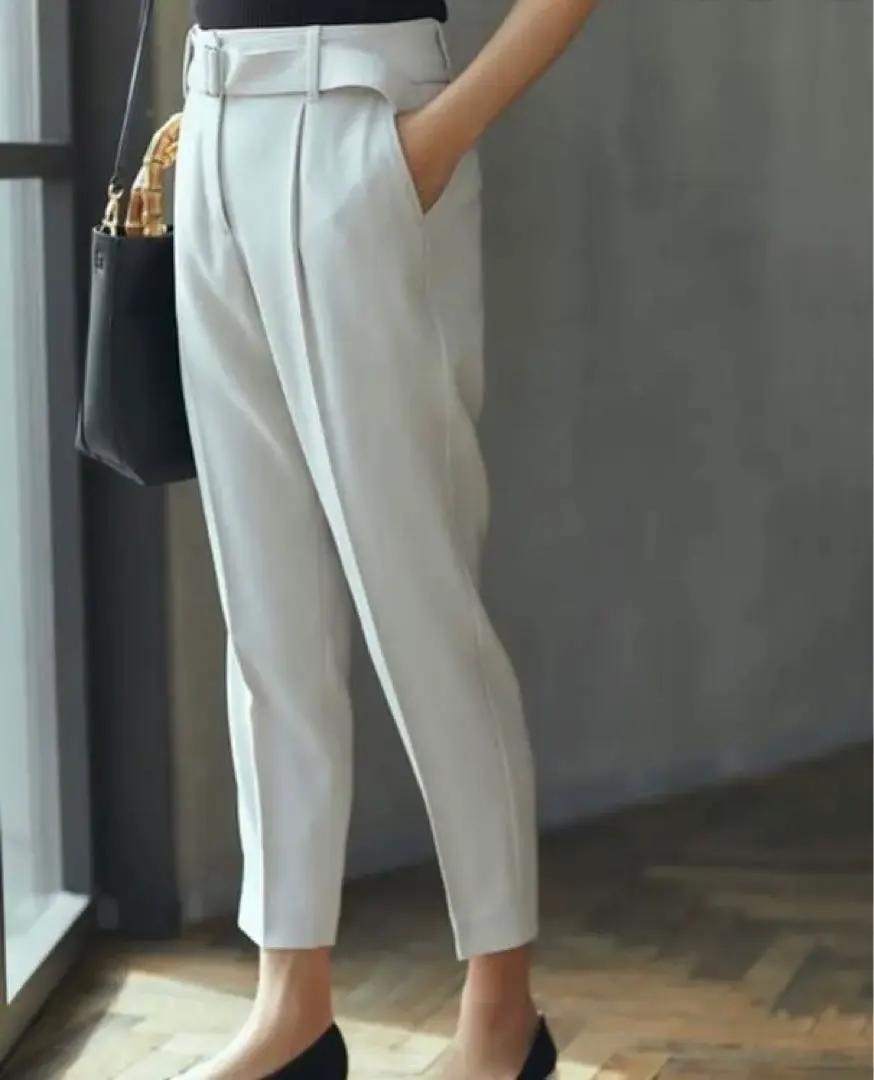 Thumbnail of 【New】PLST Tapered Pants with Wide Belt XS