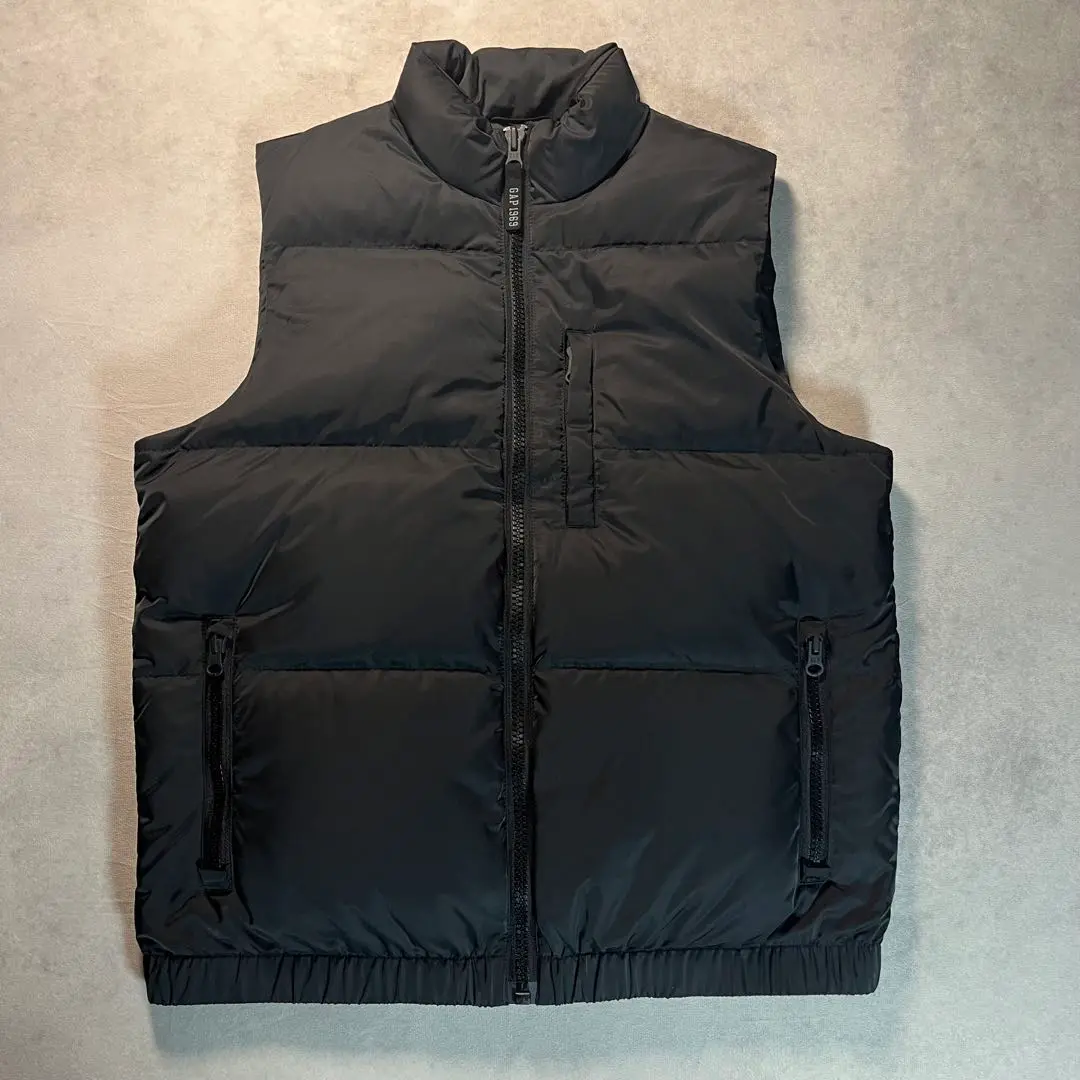 90s 00s OLD GAP ダウンベストブラック 90s 00s OLD GAP ダウンベストブラック 00sタグ付きデッド