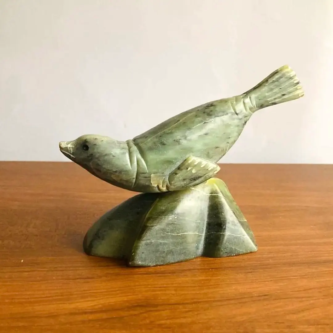 イヌイットアート　ヴィンテージ　石像　インテリア　オブジェ No.8906「ヴィンテージオブジェ：イヌイットアート 鳥」SOLD