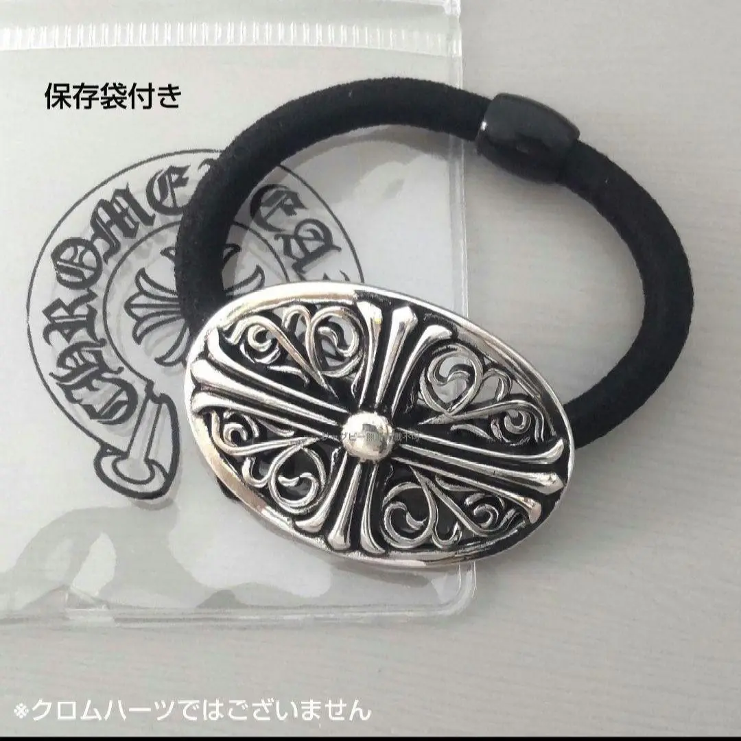 クロムハーツ hair ピン Chrome Hearts Cross Inspired Round Hair Clip (1 clip