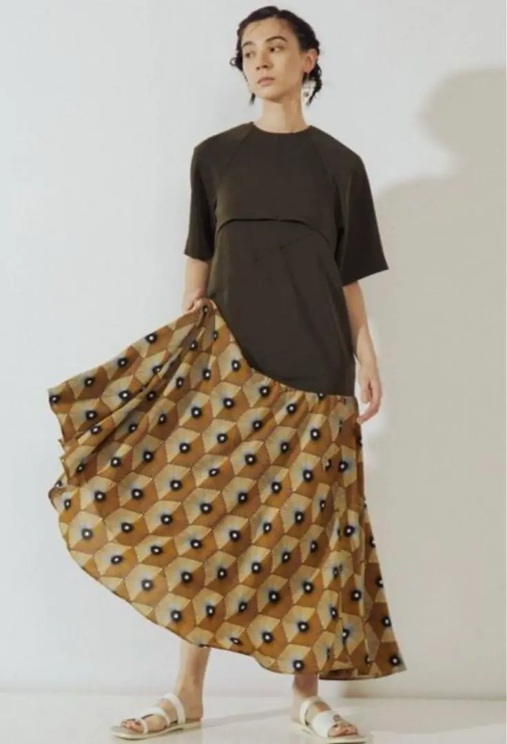 Thumbnail of UN3D. 2-way Patterned Docking Dress with Short Outerwear