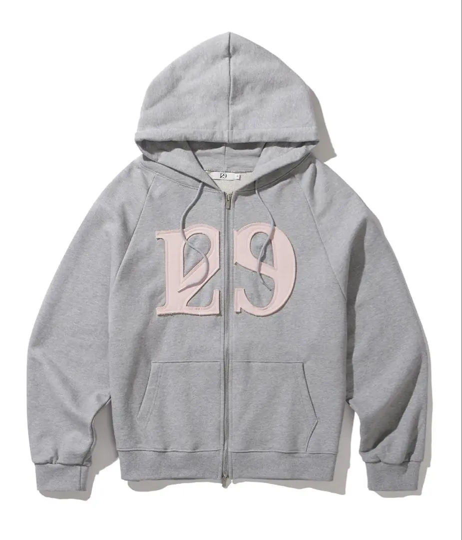 ILLIGOグレーパーカー♡ レタリングソフトフラッフィーパーカー (グレー) - illigo | 60