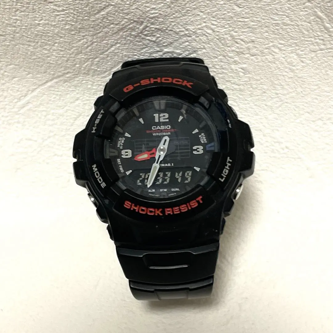 G-SHOCK RALLIART G-100 2327 ラリーアート Casio G-SHOCK G-100 (2327) Analog Digital 47mm Black