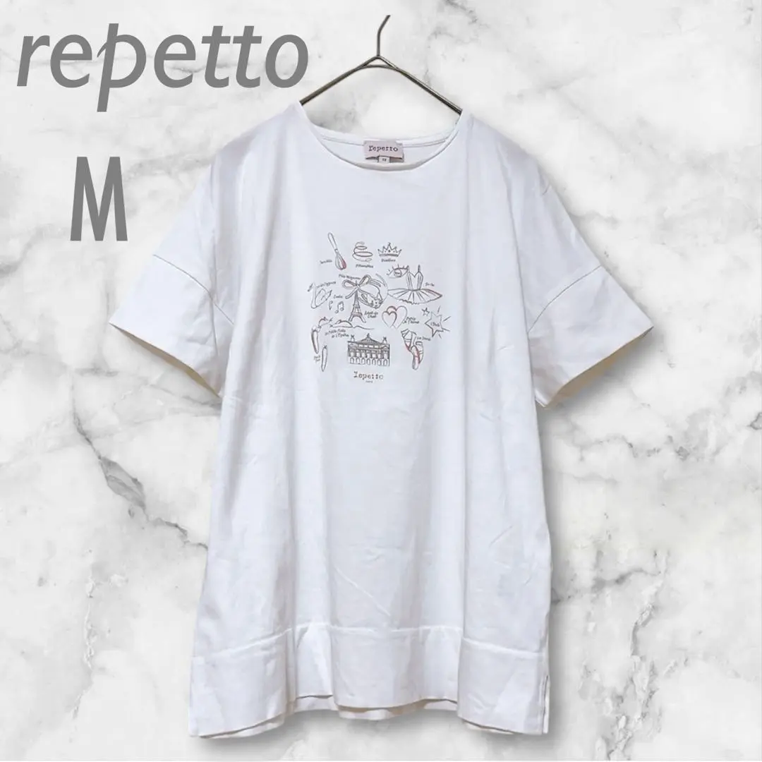 おまとめ2点 repetto ピンク プリントTシャツ