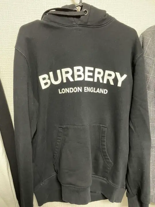 Burberryロゴ　フード付きパーカー 2025年最新】BURBERRY 柄・デザイン：プリント(ロゴなど) メンズ