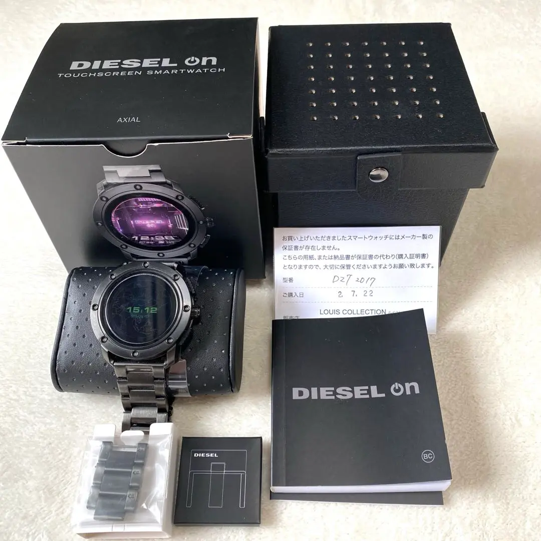 DIESEL スマートウォッチ AXIAL DZT2017 新品未使用】 DIESEL ディーゼル スマートウォッチ ガンメタル