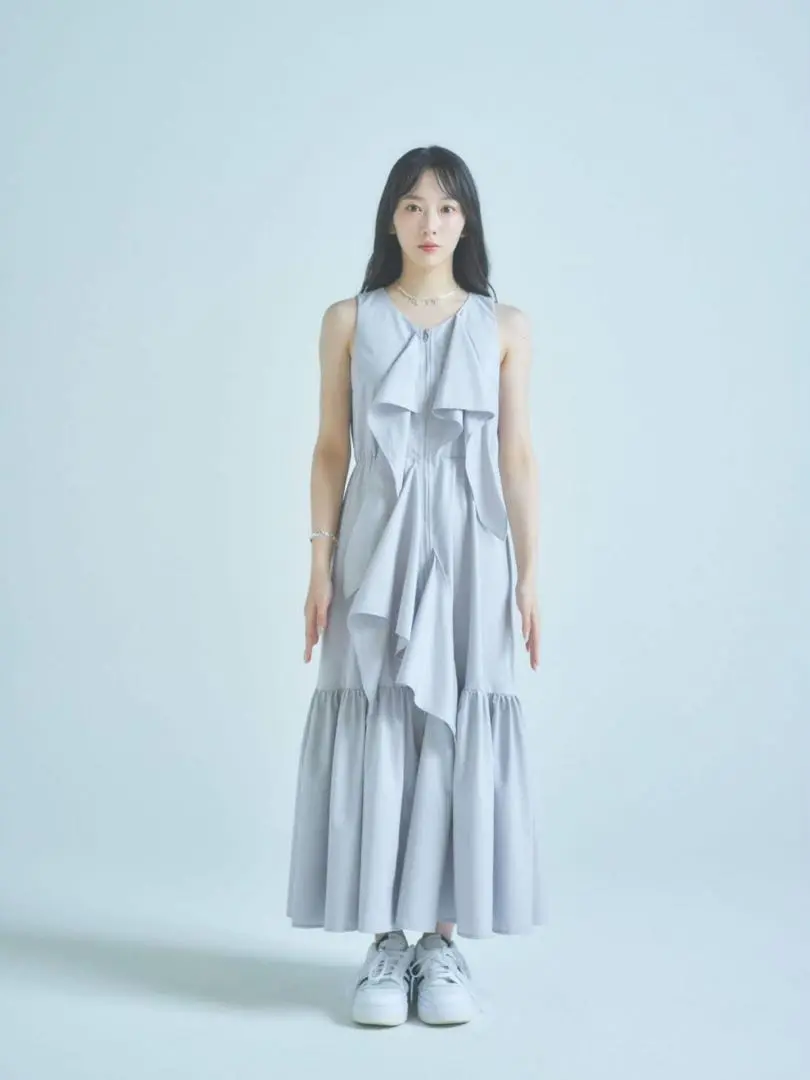 【未使用】Lure you in 越智ゆらの ダブルリボンオーガンジーワンピース Lure you in 越智ゆらの ダブルリボンオーガンジーワンピ バニラ