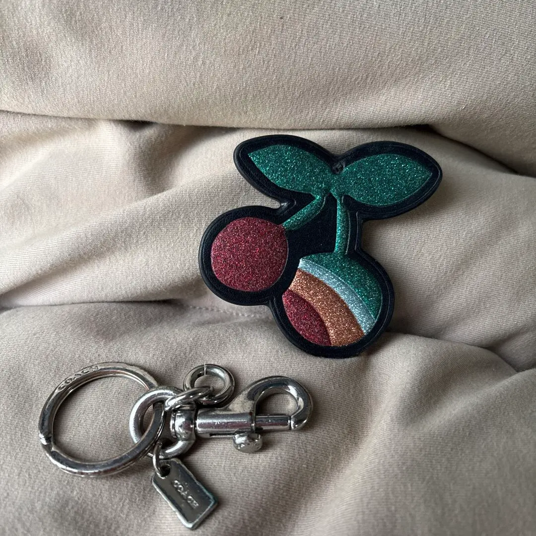 極美品】COACH チェリー バッグチャーム正規品※中島健人カード付き