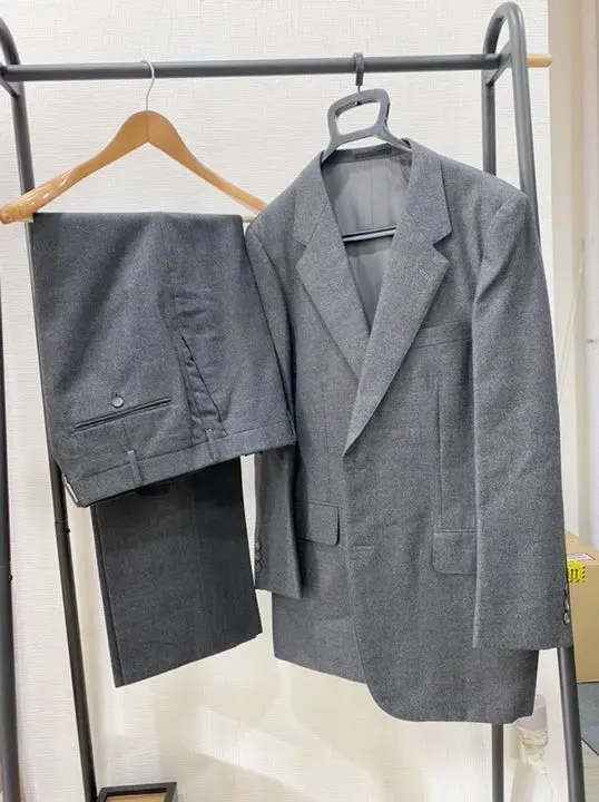 80s〜90s DUNWOOD メルトンコート　ヘリンボーン  グリーン DUNFORD】ウールナイロンビーバーステンカラーコート(コート