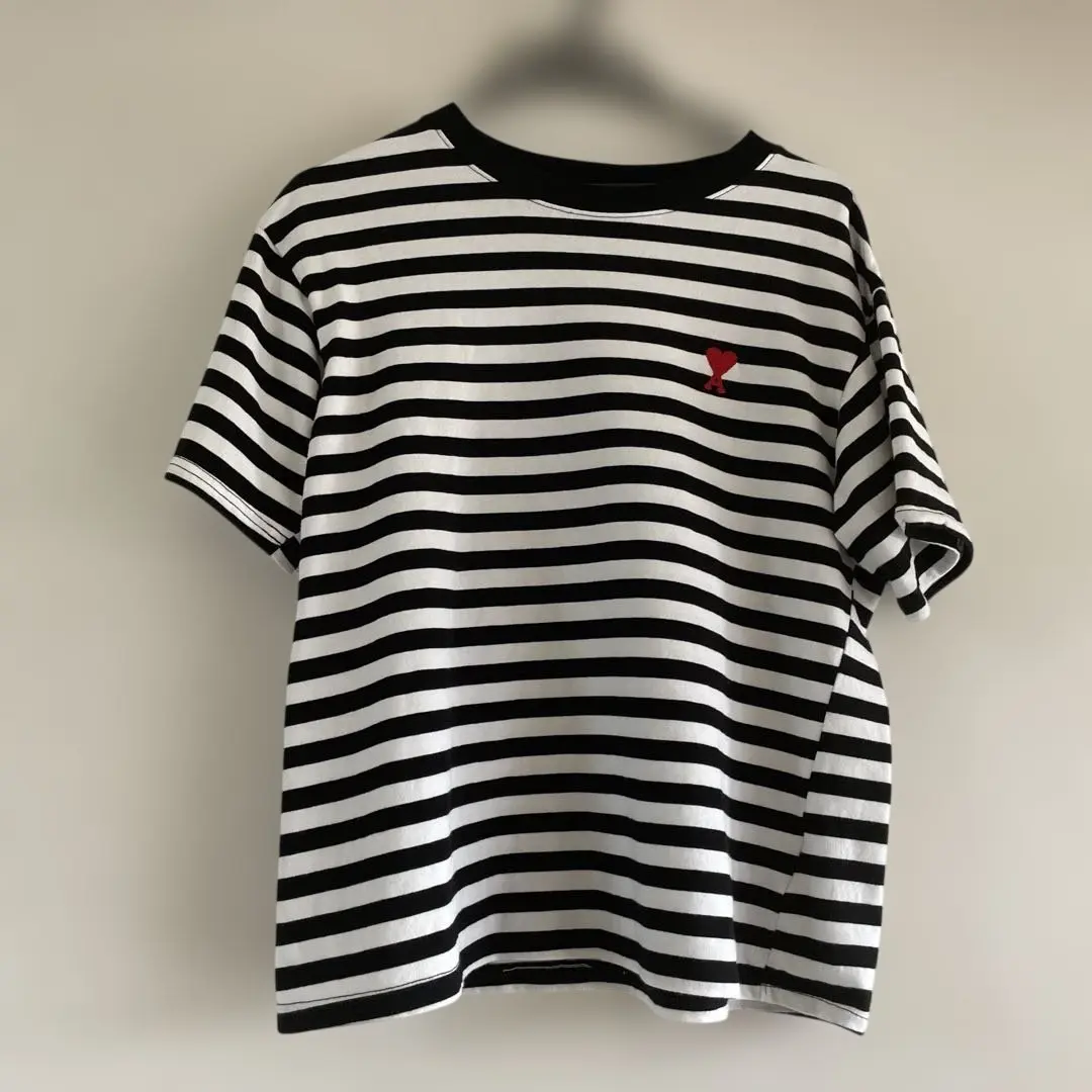 【完売必至】アミパリス ゆったり着られるボーダーのTシャツ ボーダー AMI PARIS(アミ パリス) メンズ - 海外通販のBUYMA