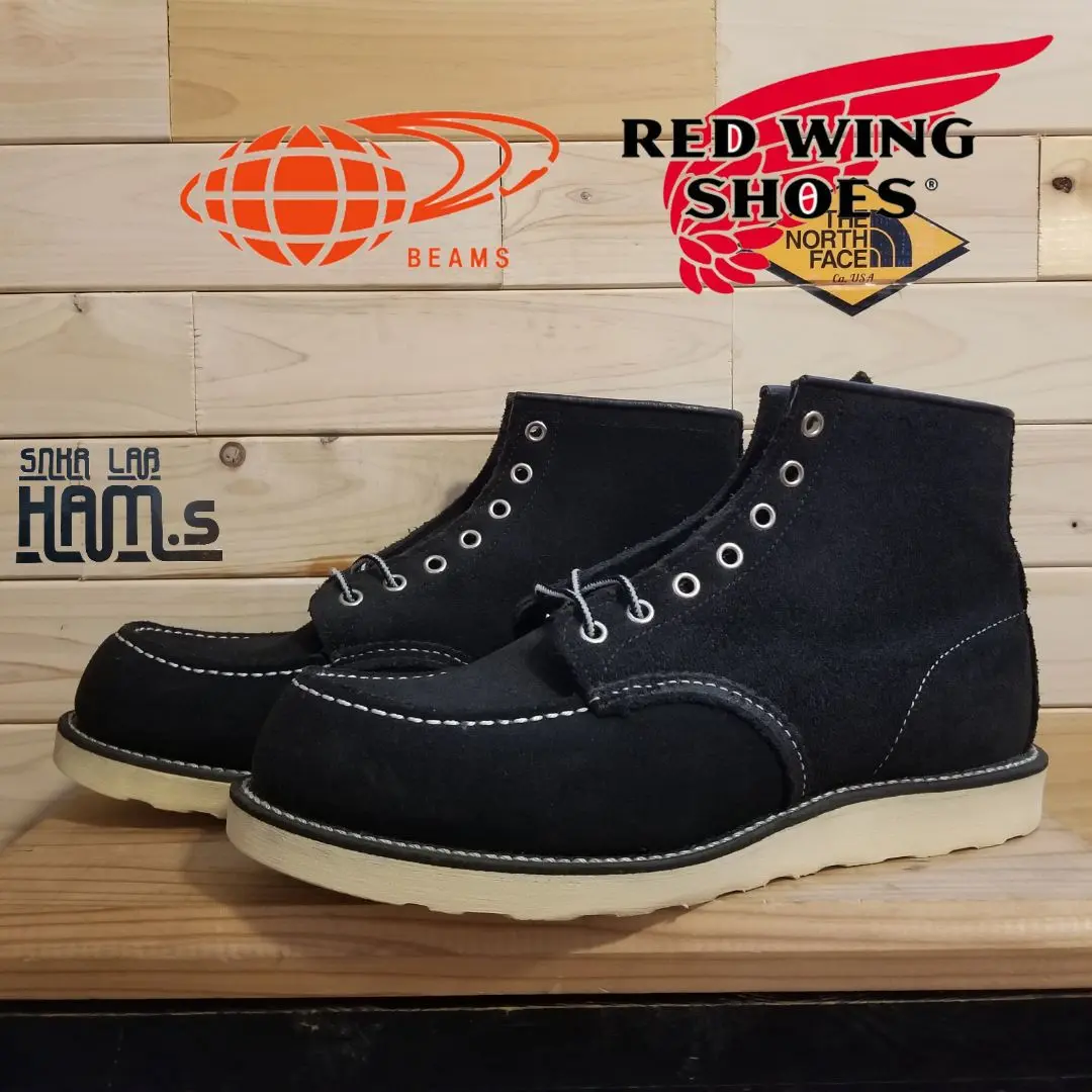 レッドウィング8874 US8.0E RED WING(レッドウィング) / ブーツ/27cm/BLK/スウェード/8874