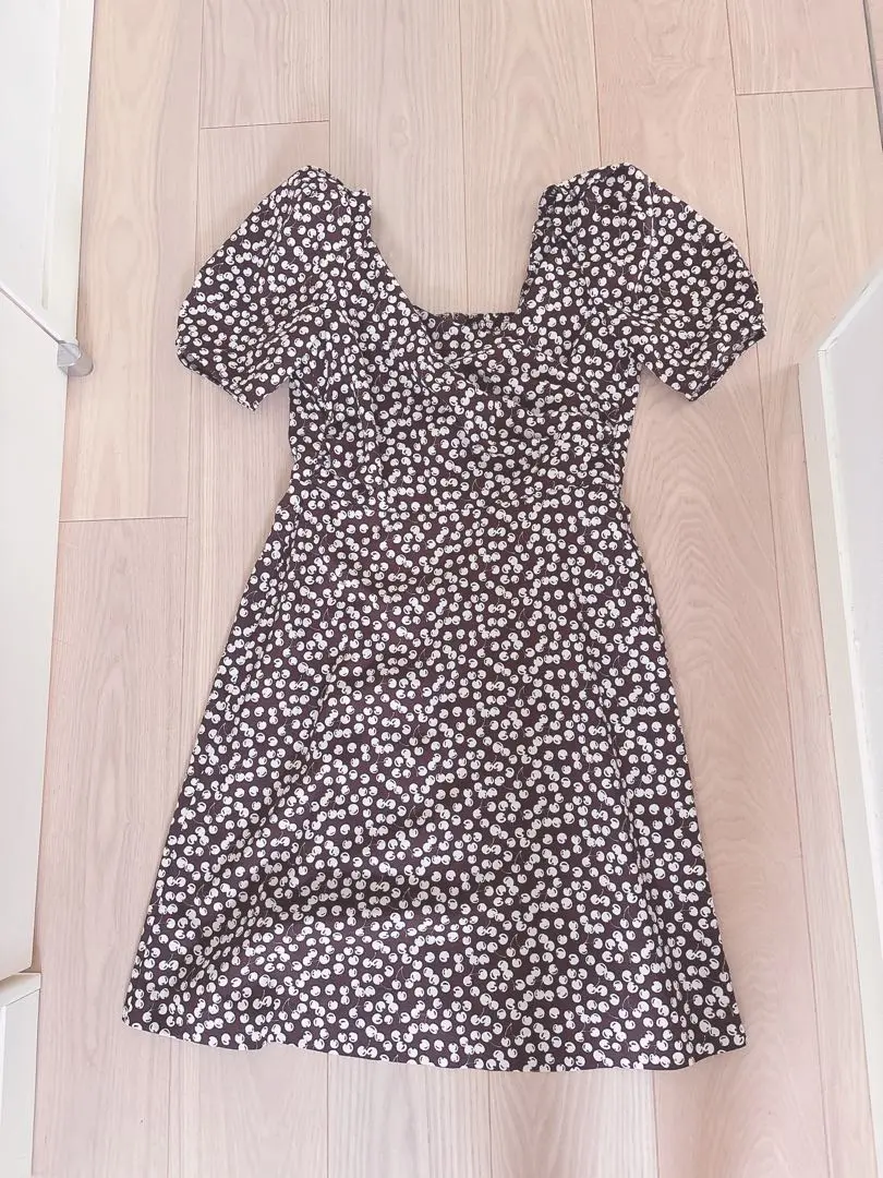 Her lip to チェリーワンピース（ミニ）初期デザイン/2019 未使用 Draped Cherry Pattern Mini One-Piece
