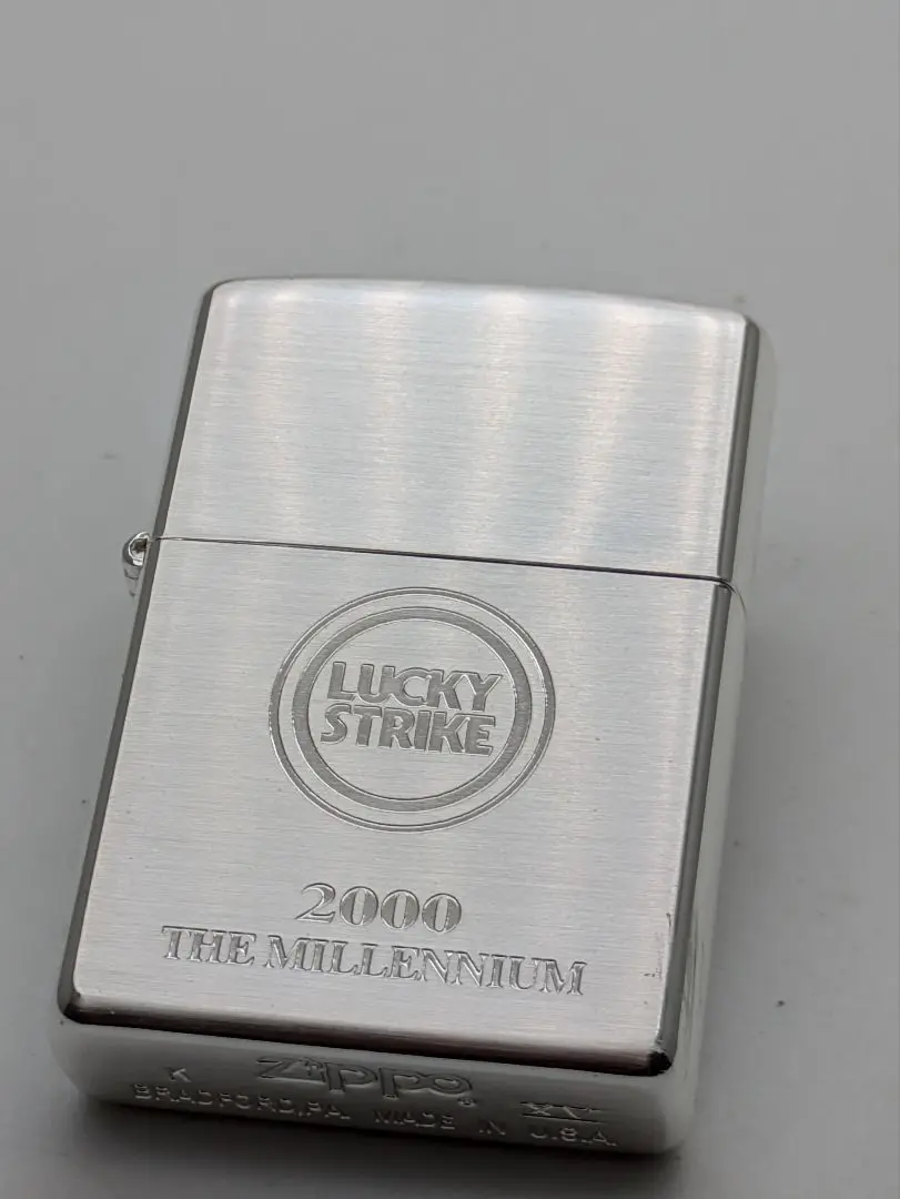 アクセサリー Zippo/LUCKY STRAKE/M.F.T./2000 EDITION ジッポー 2000 リミテッド 純銀 スターリング ラッキー