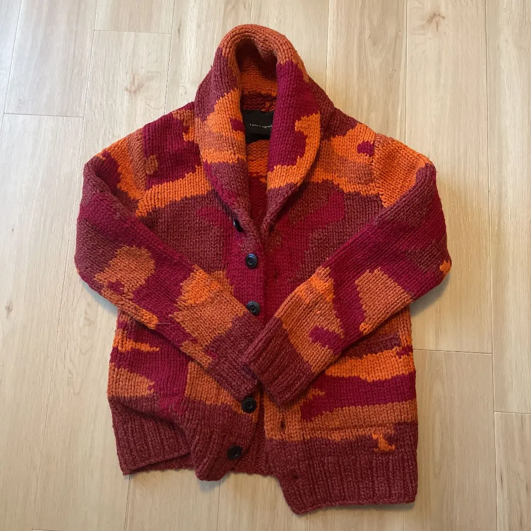 Thumbnail of 1 piu 1 uguale 3 Big Camo Knit Cowichan AKM wjk