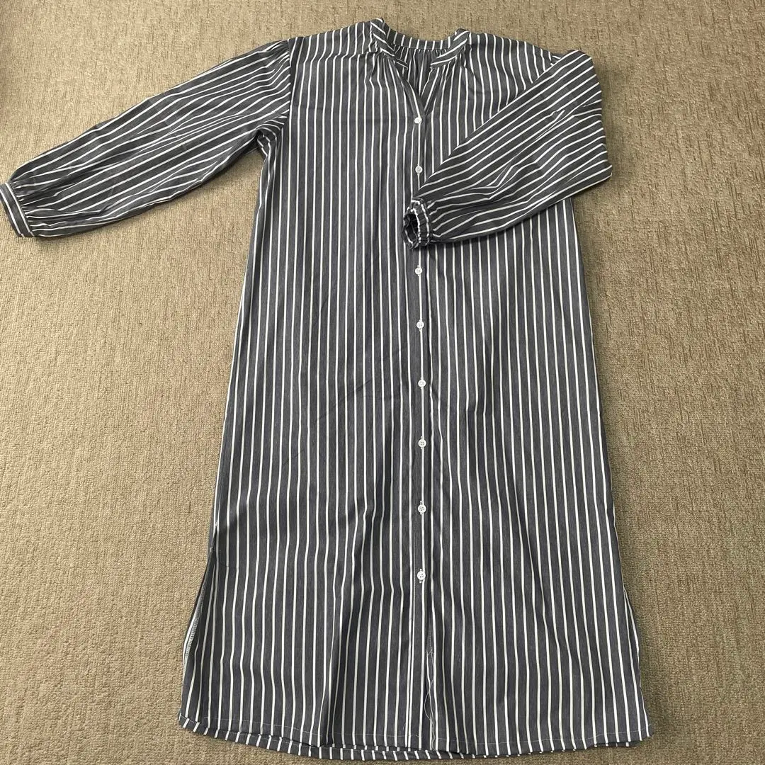 Thumbnail of Striped Long Sleeve Shirt Dress M-L