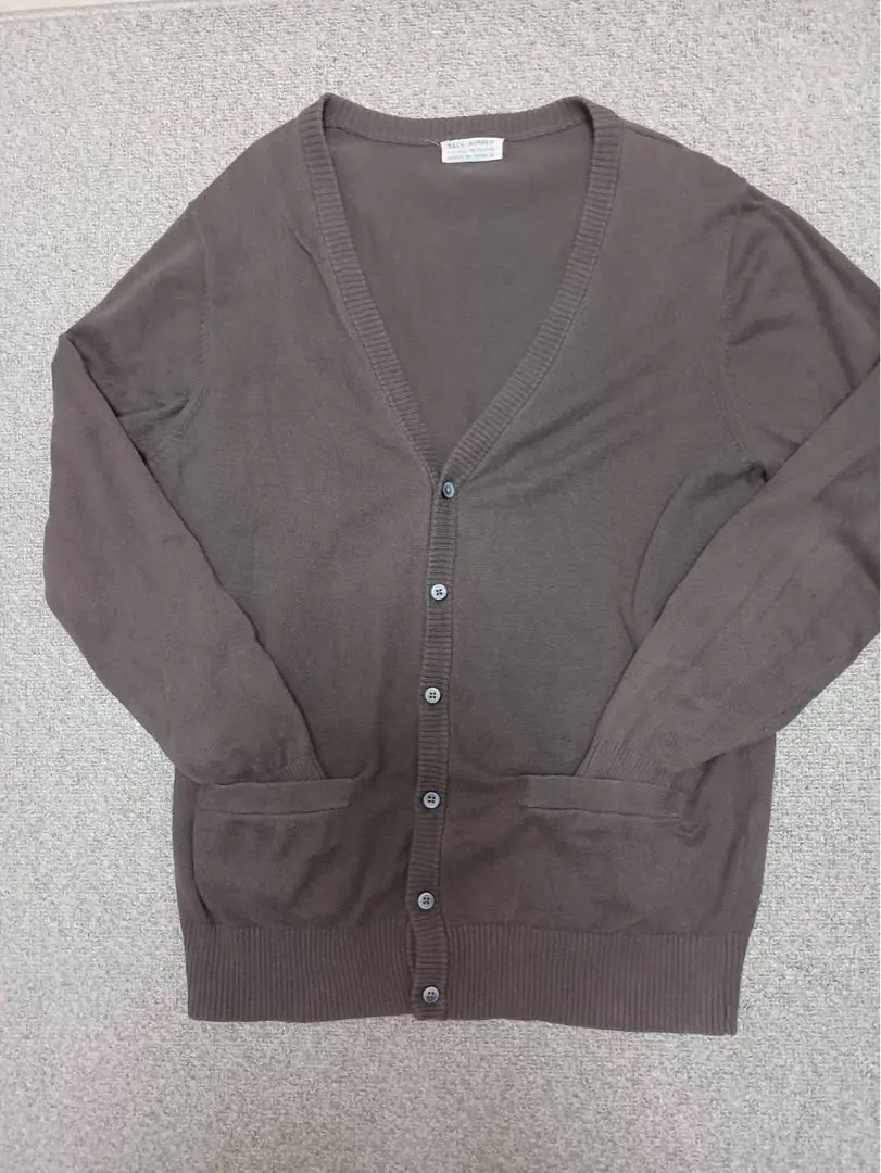 Thumbnail of BACK NUMBER Brown Cardigan XL Size