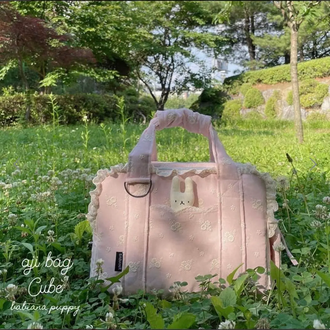 キャリーバッグ・スリング Babiana AJIBAG CUBE SEETHROUGH [Blue] BABIANA aji bag Cube/Mサイズ キャリーカバン【全3色
