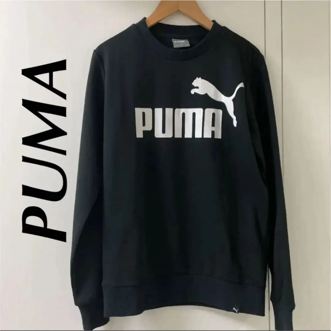 Thumbnail of PUMA Trainer Logo Long Sleeve T-shirt Black Simple