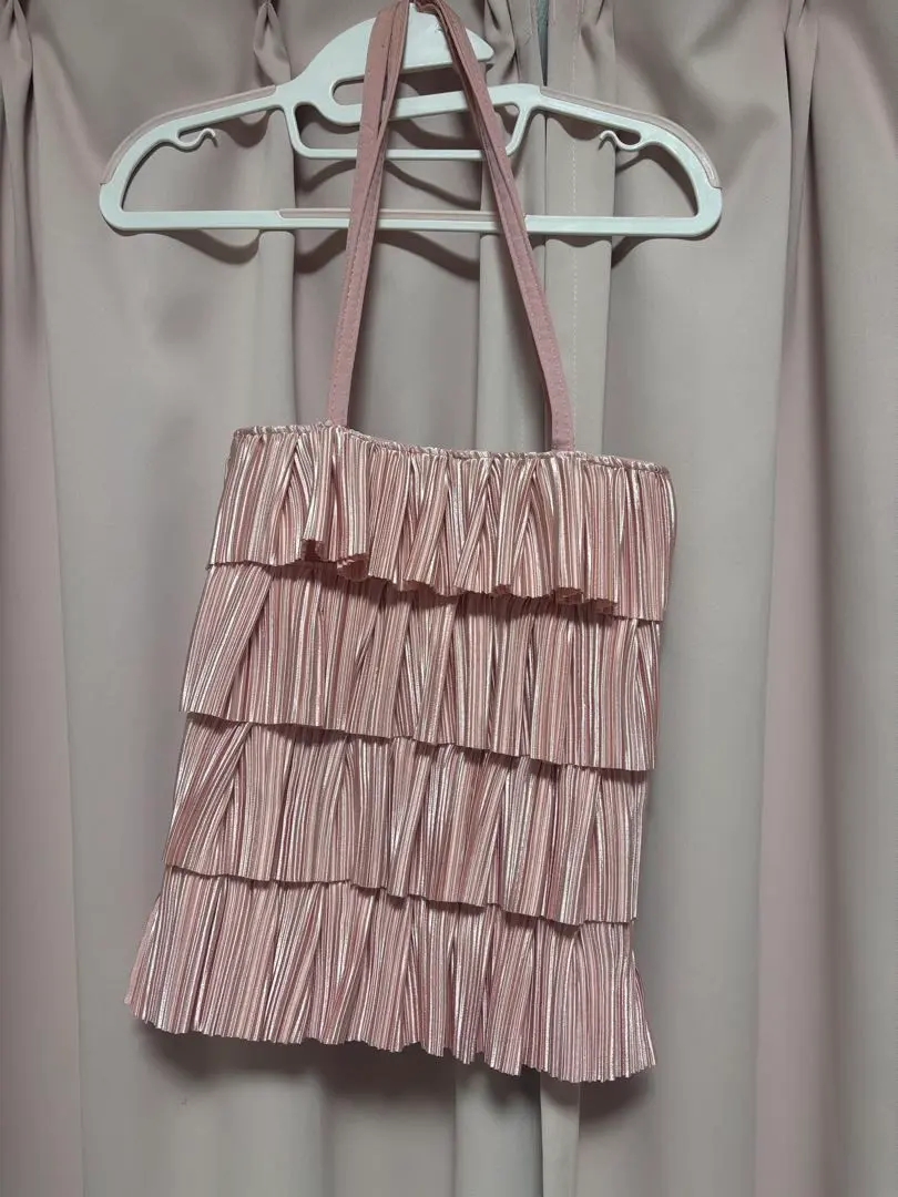 Thumbnail of SHEIN Frill Design Pink Tote Bag