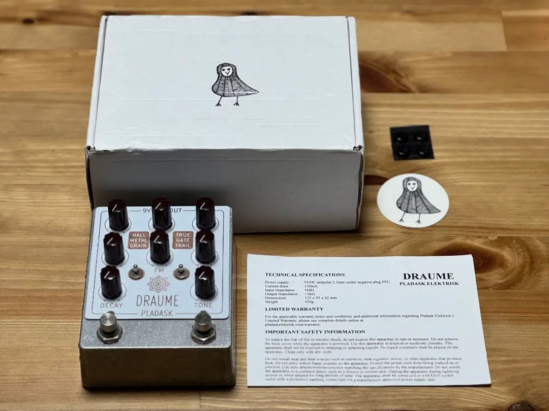 【週末限定値下げ】pladask elektrisk DRAUME Pladask Elektrisk Draume Artificial Reverberation - Pedal of