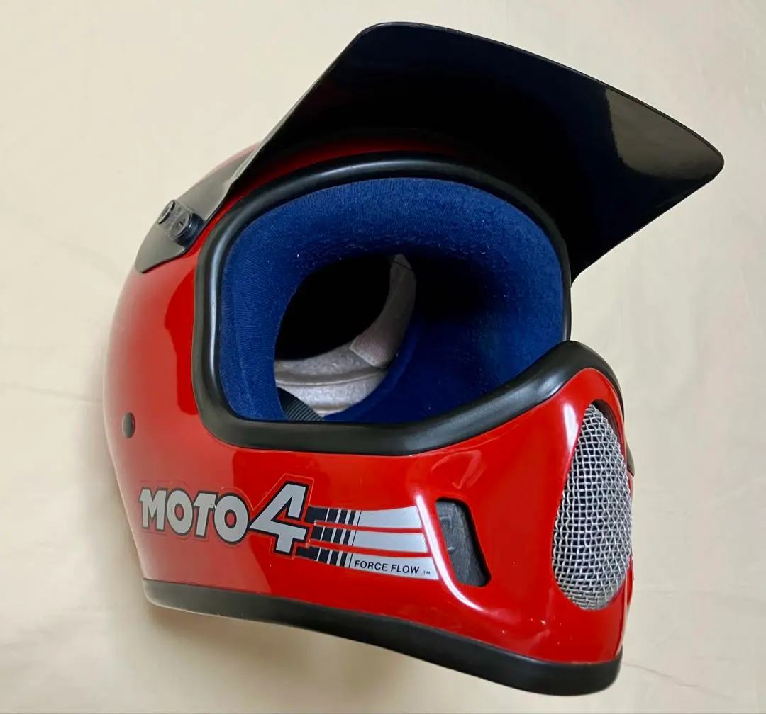 BELL MOTO4 ビンテージ　ヘルメット 純正バイザー付 BELL MOTO4 YELLOW 58cm | SPEED ADDICT