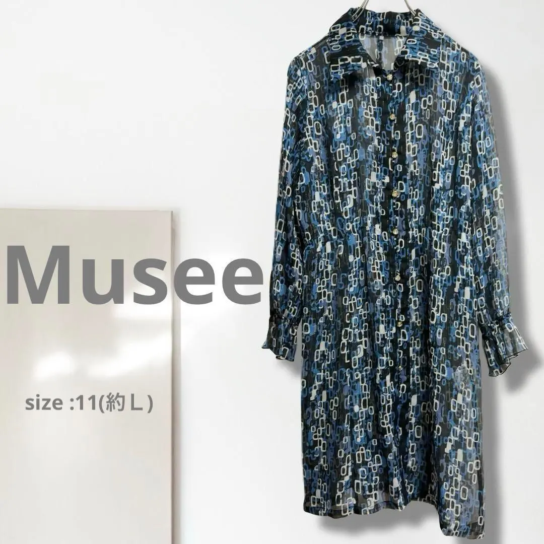 Thumbnail of k2 [Musee] Dress / Excellent Condition, Made in Japan, High Quality, L, Sheer, All-over Pattern, Outerwear, See-through