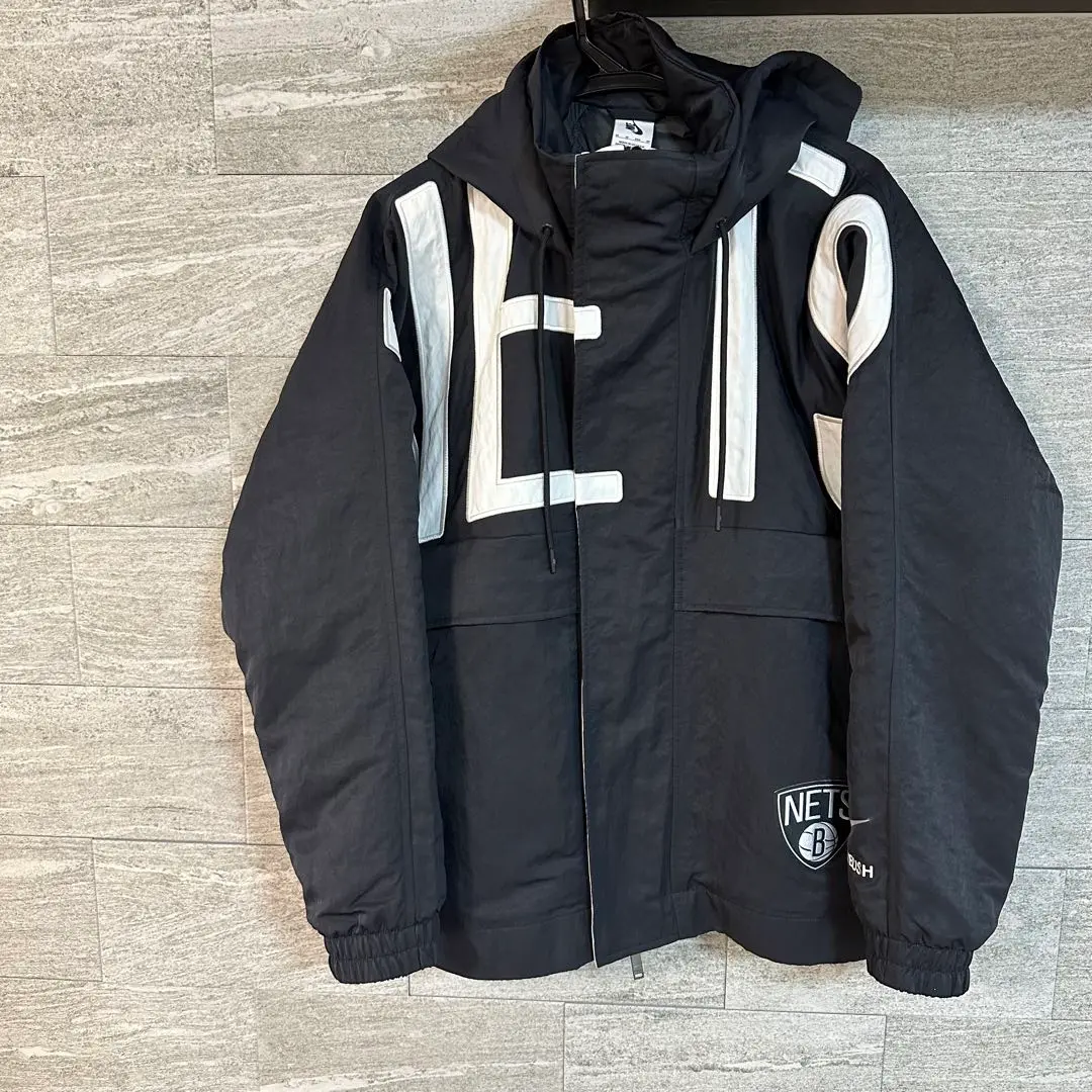 コラボ★NIKE x Ambush x NBA★NETS フードジャケット 送関込み 美品 Nike x Ambush ナイキ×アンブッシュ NBAコレクションNETS