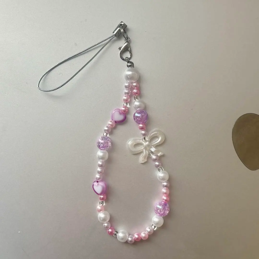 Thumbnail of 823 Korea Bead Keychain Bead Charm Ballet Core Purple Men's Color